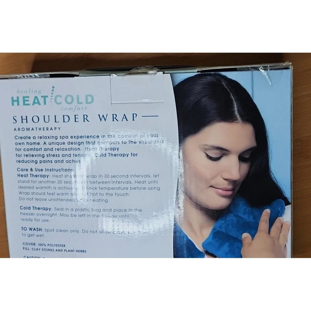 EVRIHOLDER NIB Healing Hot Cold Shoulder Wrap Aromatherapy Weighted Microwavable - Picture 15 of 16